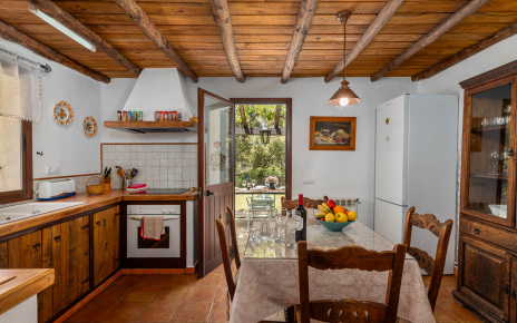 Kitchen with access to dining terrace