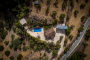 Villa seen from drone