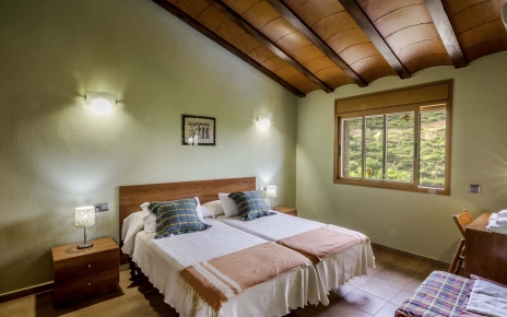 La habitación con dos camas