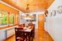 Dining room has door to the one bedroom annexe