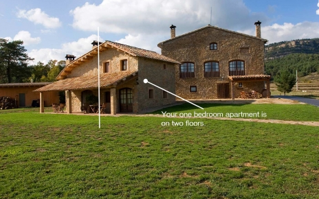 El granero se convirtió en 2 apartamentos de una cama 