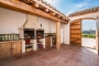 Outdoor kitchen in patio