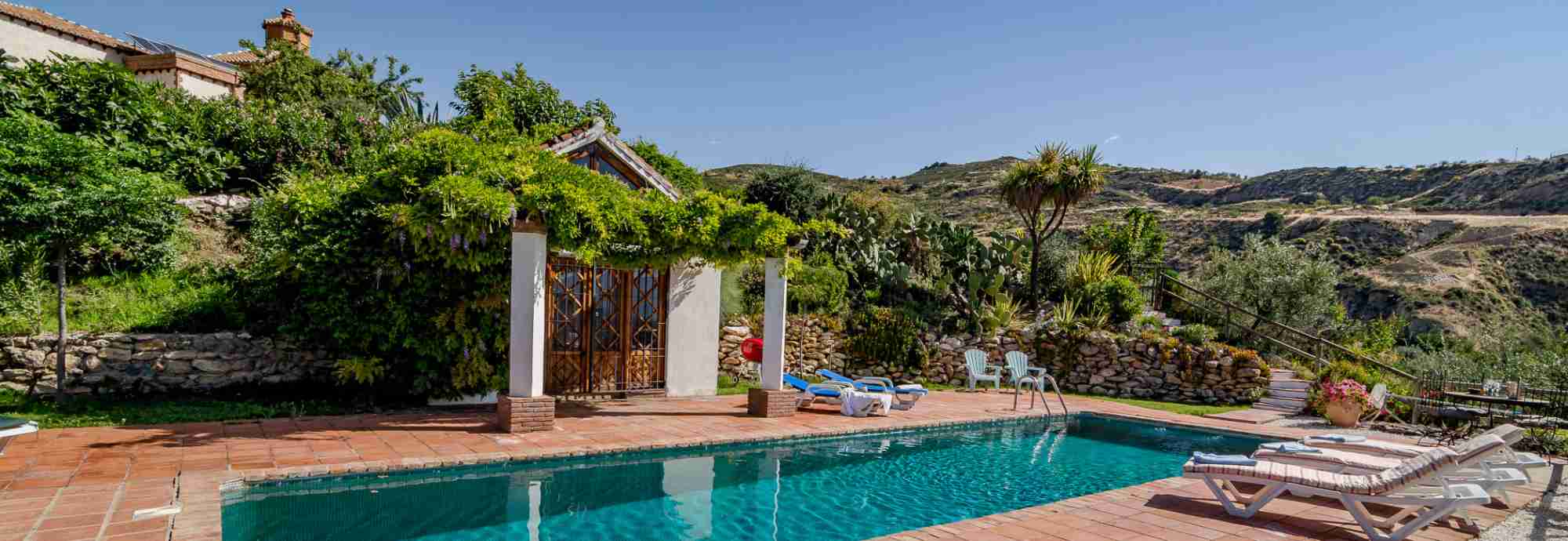 Fascinating Finca with sprawling gardens caught between the mountains and the sea