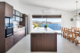 Open plan kitchen and dining area