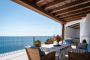 Furnished pergola with chill-out area