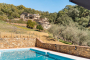 Private pool area below the villa