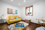 Seating room on ground floor with sofa bed