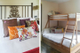 Children´s bedroom with bunk beds (with extra bed below)
