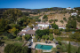 Villa and grounds seen from a drone