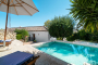 The 2nd pool is not as large as the main pool