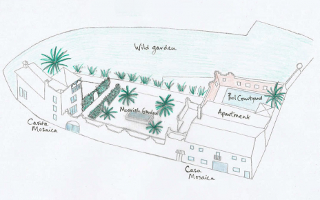 The Casita on left and Apartment on the right (3 bedrooms in total)