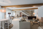 A living space has views to gardens
