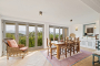 Open plan dining area with views 