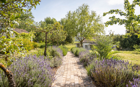 Path from your holiday property to the pool area