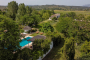 Pool area and villa about 100 metres away