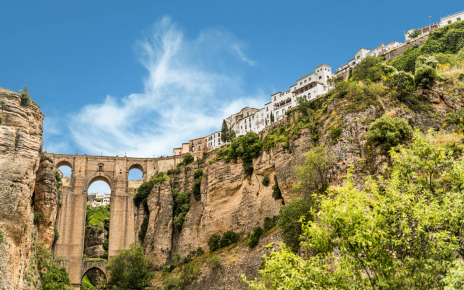 Ronda town is 10 mins drive away