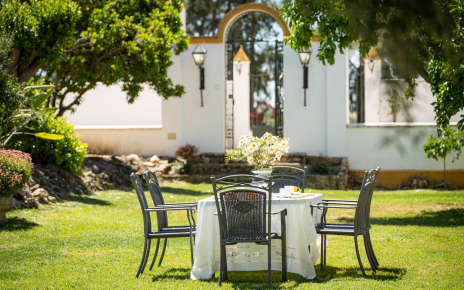 Lawned furnished areas