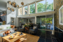 Ample and bright dining / living area 