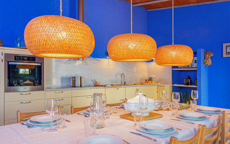 Main kitchen also has dining table