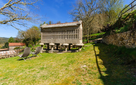 The old grain storage construction is now used for firewood!