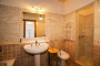 En suite facilities with bathtub and walk-in shower