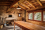 Indoor wood oven room