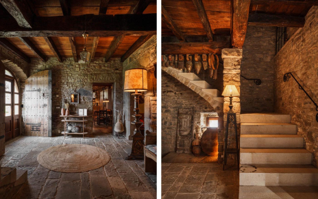 Hall de entrada principal y escaleras a planta primera