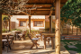 Pergola area by the pool