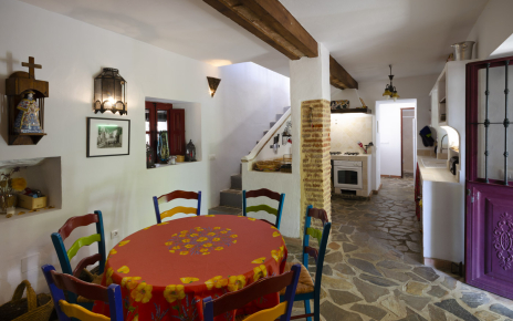 Rustic but tasteful interiors