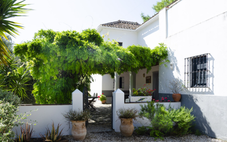 Entering your villa via traditional patio 