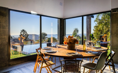 Dining area with terrific sea views
