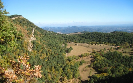 Vistas desde el camino a Berga