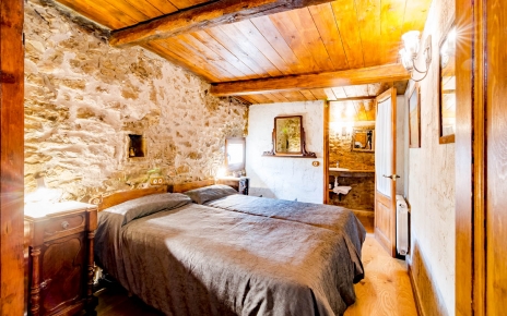 Habitación con dos camas y baño privado 