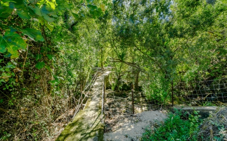 Park and go over the bridge to your holiday home