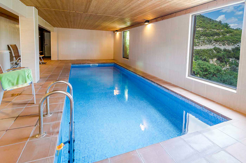 large heated pool